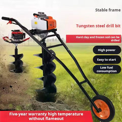 Single Wheel Stand Of Earth Auger