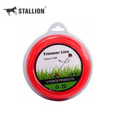 3mm Nylon Trimmer Line Red Square 50m