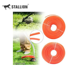 3mm Nylon Trimmer Line Red Square 50m