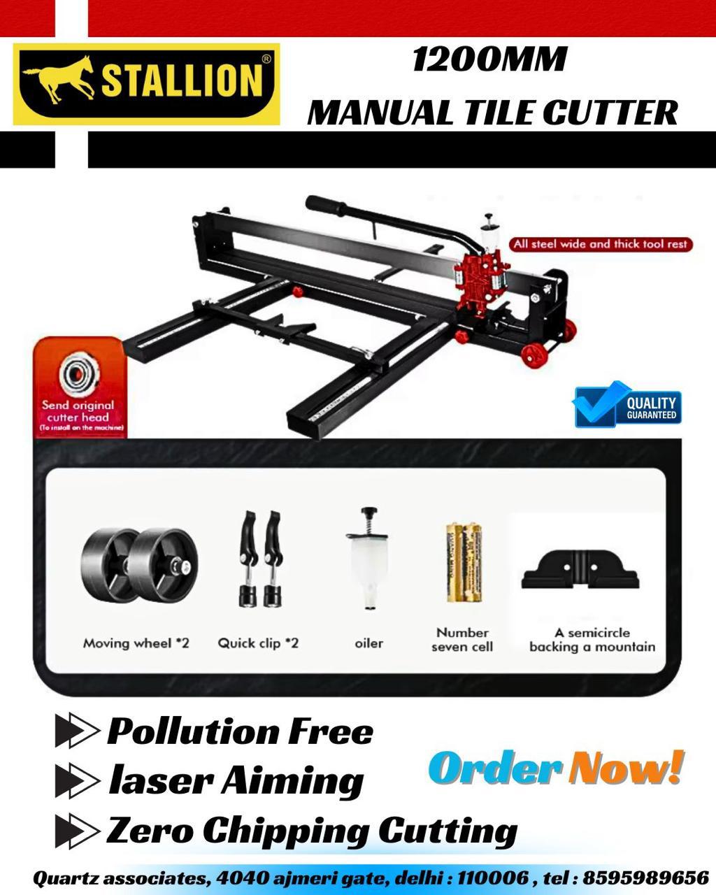 Buy Stallion 4 Feet Single Rod Manual Tile Cutter | Best Tile Cutter in India