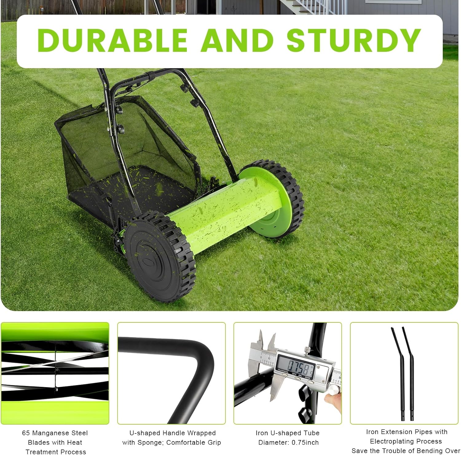 16 inch Manual Lawn Mower