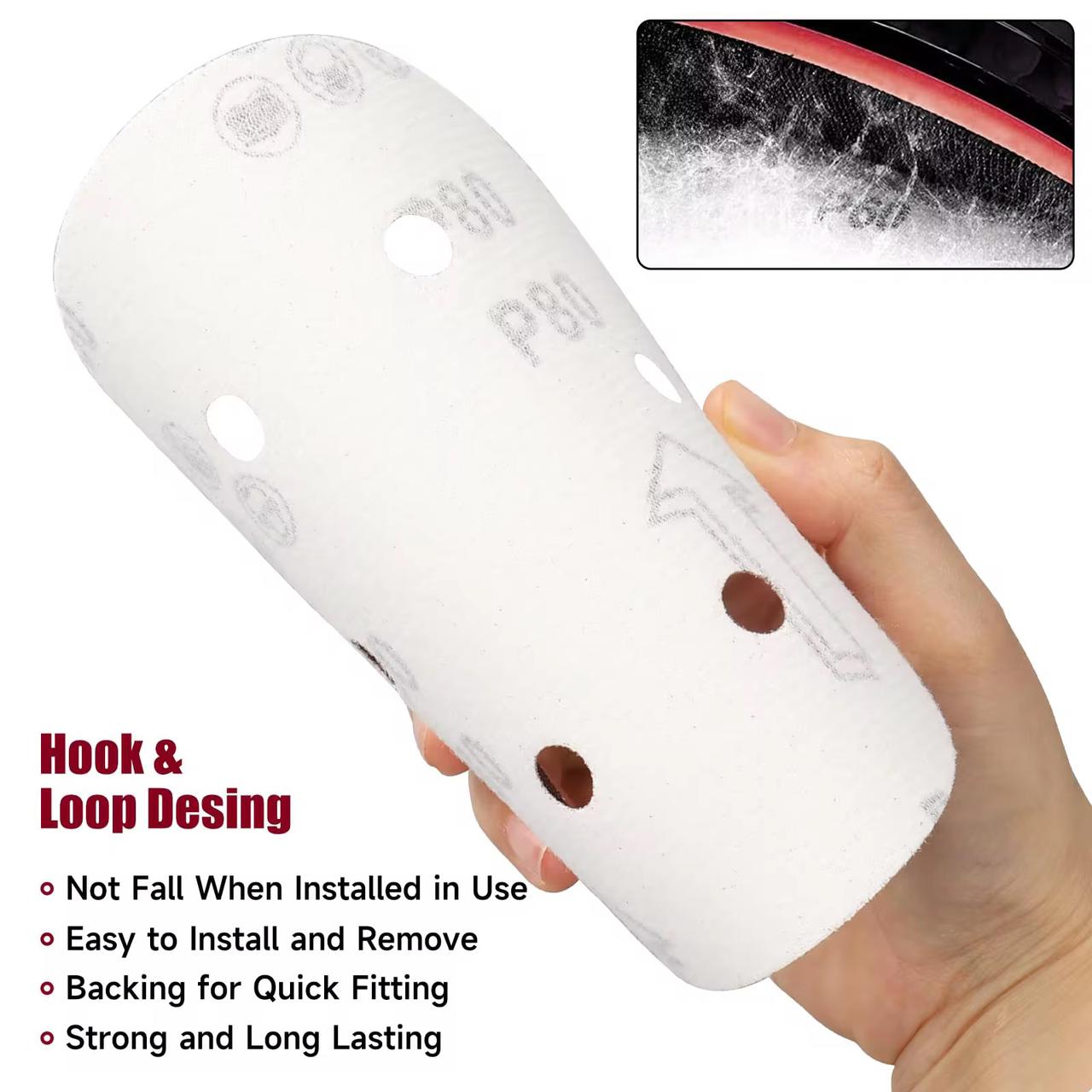 7inch Velcro Paper with 8 holes (10pcs pack)